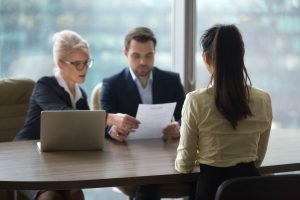 Job interview with HR consultant UK